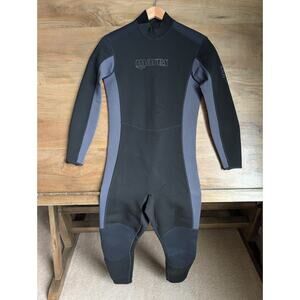 NWT Mares 1mm M-Flex Scuba Diving Wetsuit Men Medium Black Long Sleeve Front Zip
